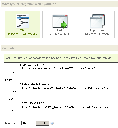 Using Subscription Forms 7