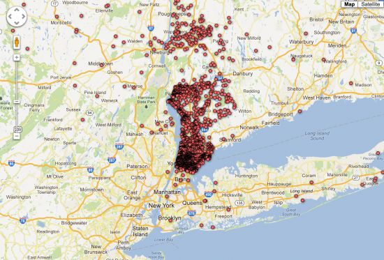 New York Gun Map